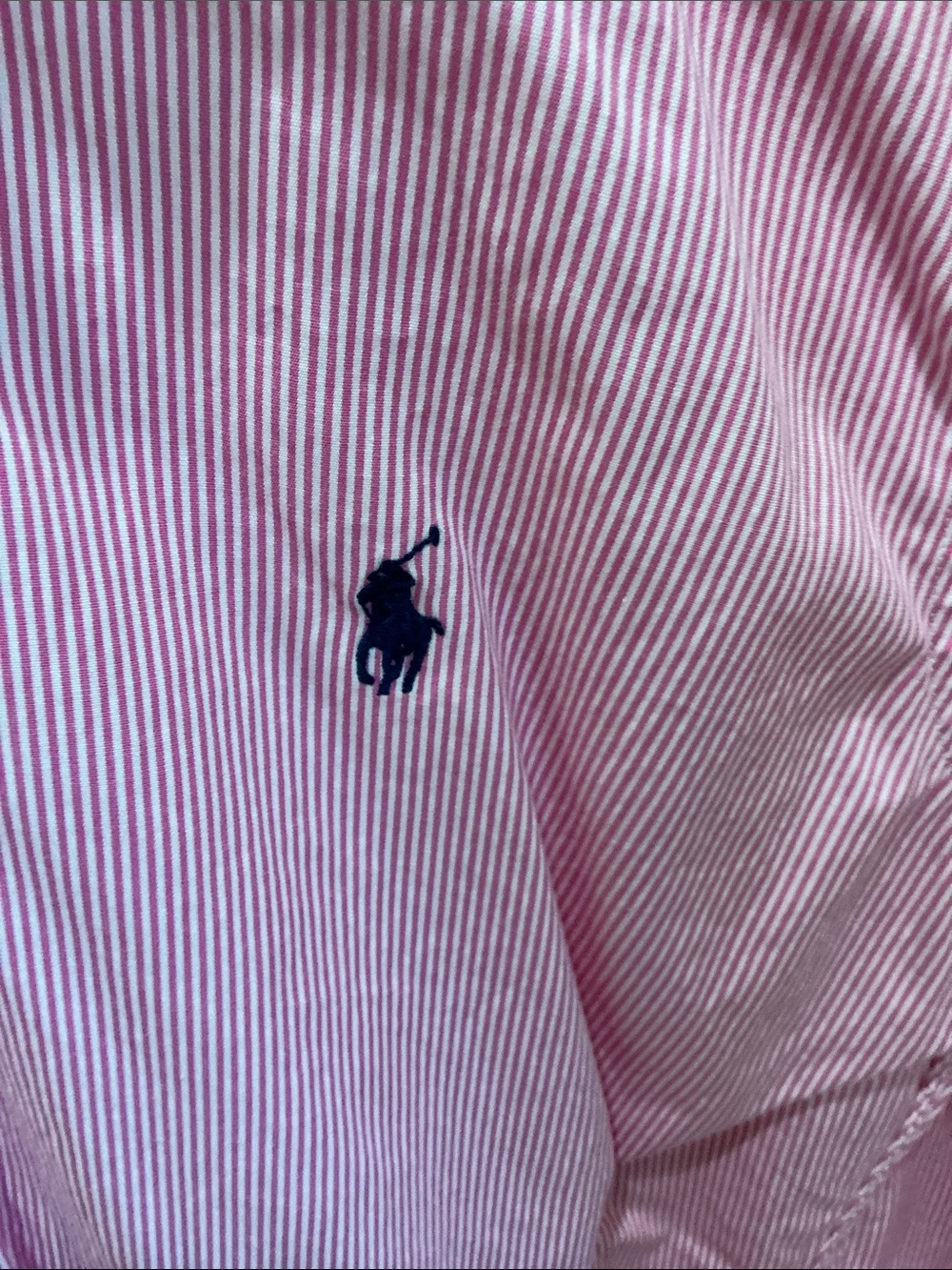 Polo by Ralph Lauren Pink Striped Button-Down Shirt - Picture 3 of 3